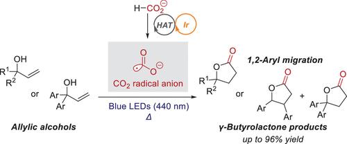 γ-Butyrolactone Synthesis from Allylic Alcohols Using the CO2 Radical Anion