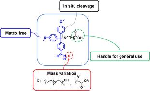 Preparation and evaluation of in situ photocleavable mass tags with facile mass variation for matrix-free laser desorption ionization mass spectrometry†
