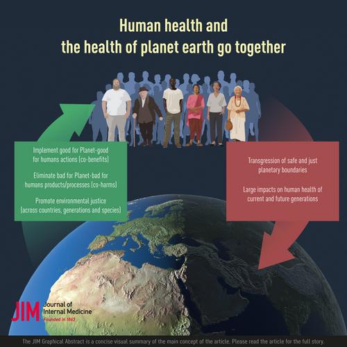 Human health and the health of Planet Earth go together