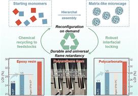 Microcage flame retardants with complete recyclability and durability via reversible interfacial locking engineering†