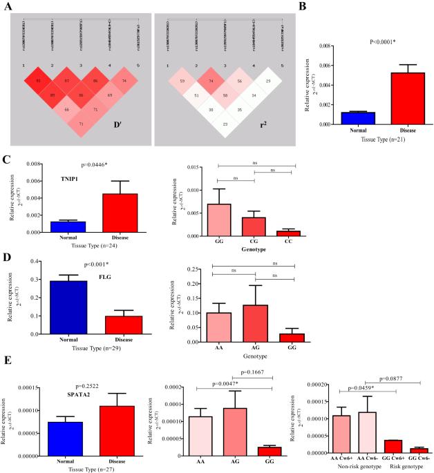 Identifying the genetic associations among the psoriasis patients in eastern India