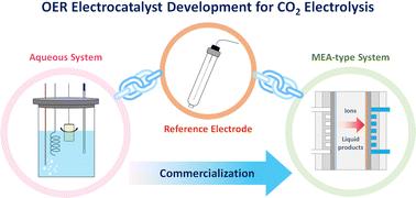 Direction of oxygen evolution reaction electrocatalyst evaluation for an anion exchange membrane CO2 electrolyzer