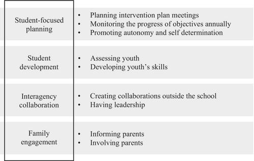 Transition to adulthood of youth with disabilities: Mapping declared practices to recommended practices