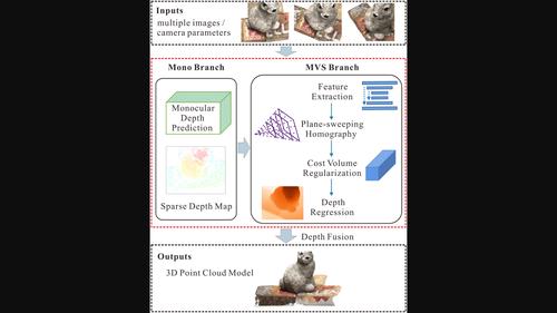 Mono-MVS: textureless-aware multi-view stereo assisted by monocular prediction