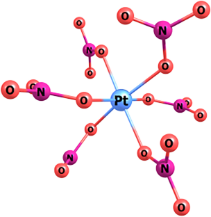 Photochemistry of (n-Bu<sub>4</sub>N)<sub>2</sub>[Pt(NO<sub>3</sub>)<sub>6</sub>] in acetonitrile.