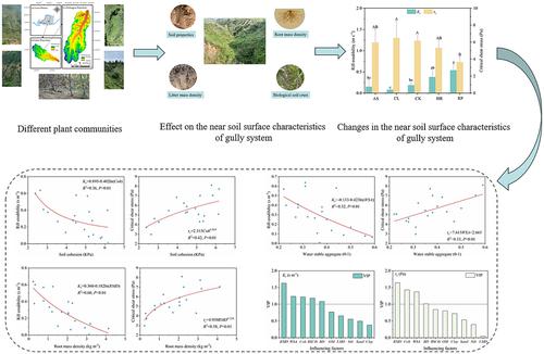 Soil erosion resistance of gully system under different plant communities on the Loess Plateau of China