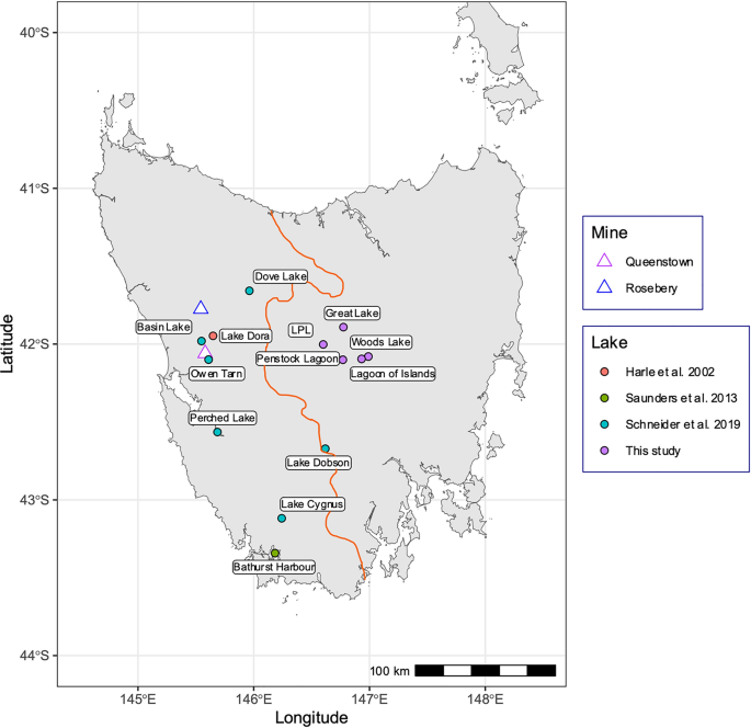 Identifying the key sources of metal (loid) deposition to remote Tasmanian lakes: is legacy mining a problem?