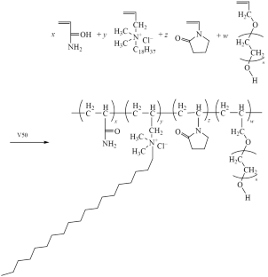 Synthesis and Performance of a Salt-Tolerant Poly(AM/NVP/APEG/DMAAC-18) Polymer