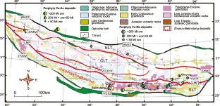 Magma mixing and magmatic-to-hydrothermal fluid evolution revealed by chemical and boron isotopic signatures in tourmaline from the Zhunuo–Beimulang porphyry Cu-Mo deposits