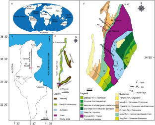 Geological setting, geochemical, textural, and genesis of palygorskite in Eocene carbonate deposits from Central Tunisia