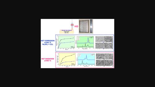 High temperature corrosion performance of Inconel 625 hard overlays deposited on stainless steel substrate