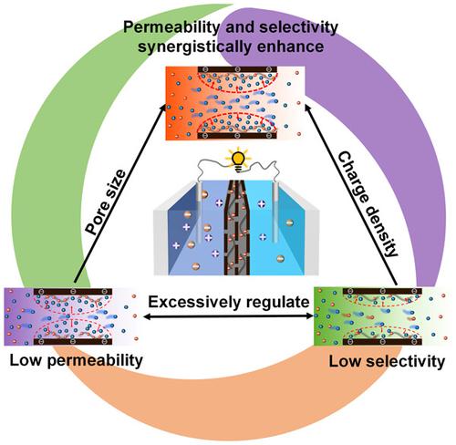 Permeability and selectivity synergistically enhanced nanofluidic membrane for osmotic energy harvesting