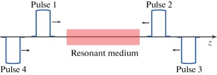 Nonharmonic Spatial Population Difference Structures Created by Unipolar Rectangular Pulses in a Resonant Medium