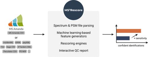 MS<sup>2</sup>Rescore 3.0 Is a Modular, Flexible, and User-Friendly Platform to Boost Peptide Identifications, as Showcased with MS Amanda 3.0.