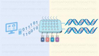 High-throughput DNA synthesis for data storage