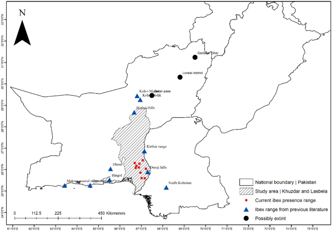 Spatiotemporal distribution and population trends of Sindh ibex (Capra aegagrus blythii) in Balochistan during 2019–2022