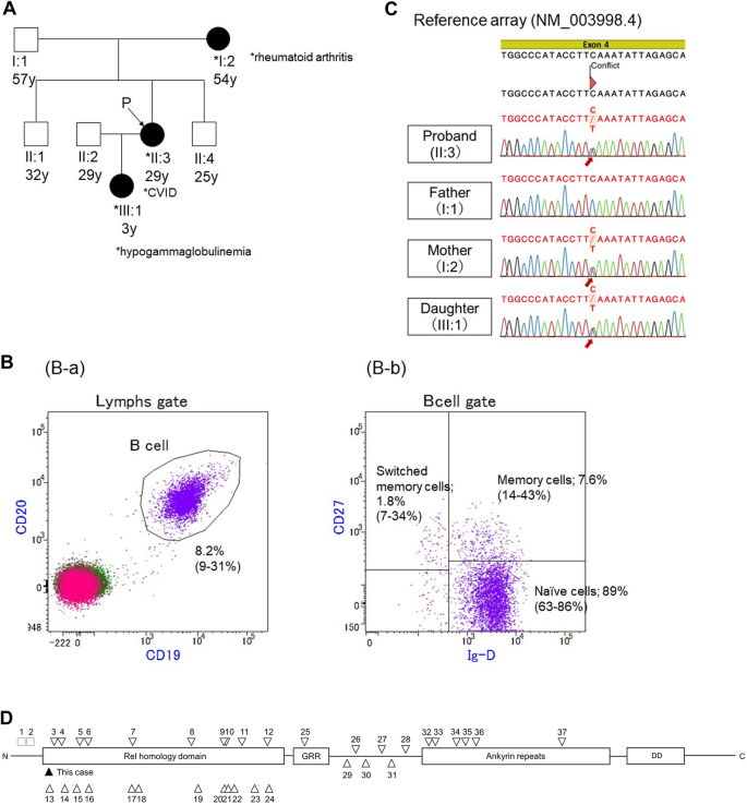 A novel NFKB1 variant in a Japanese pedigree with common variable immunodeficiency.