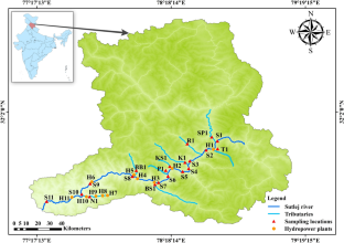 Spatial variation of suspended sediment properties in the Sutlej river basin of Indian Himalayas