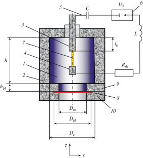 Influence of Pressure Plate Parameters on the Efficiency of Electrohydraulic Deformation of a Rigidly Clamped Workpiece