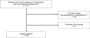 Changes in pulmonary vein size and narrowing depend on the cardiac cycle before and after pulmonary vein isolation.