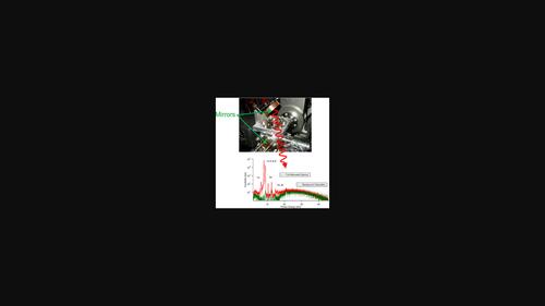 Scattered high-energy synchrotron radiation at the KARA visible-light diagnostic beamline.