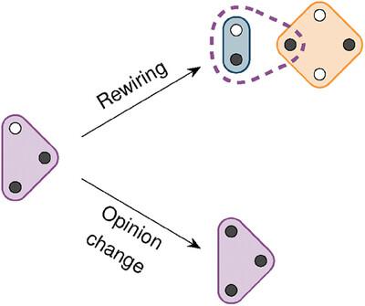 Polyadic Opinion Formation: The Adaptive Voter Model on a Hypergraph