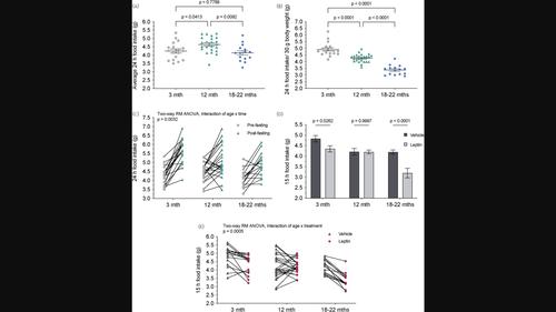 Transient loss of satiety effects of leptin in middle-aged male mice