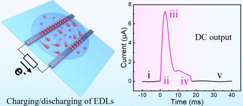 Droplet-Based Direct-Current Electricity Generation Induced by Dynamic Electric Double Layers