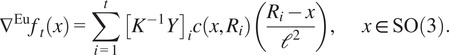 Alignment of density maps in Wasserstein distance.