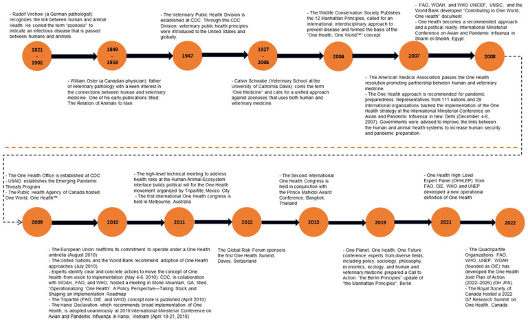 Global Mapping and Visualization Analysis of One Health Knowledge in the COVID-19 Context.