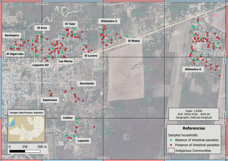 Intestinal parasites in children from native communities of Salta, Argentina.