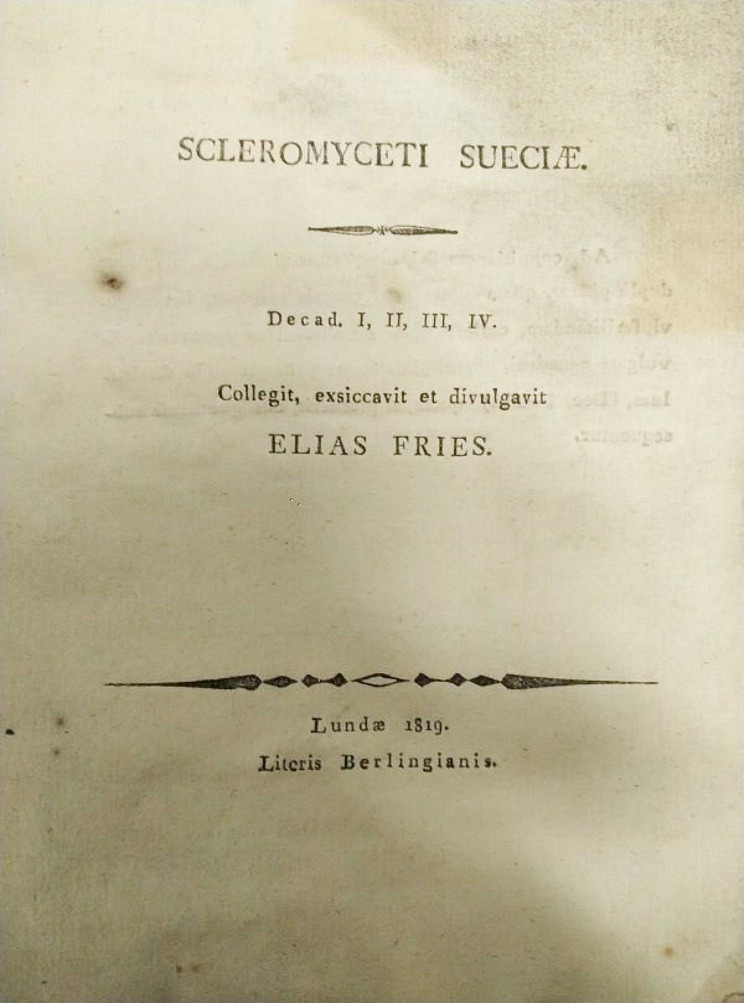 An uncut copy of Scleromyceti Sueciae: lost and then found.