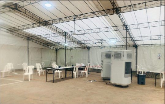 Operational requirements of medical posts in migrant worker dormitories during the COVID-19 outbreak in Singapore.