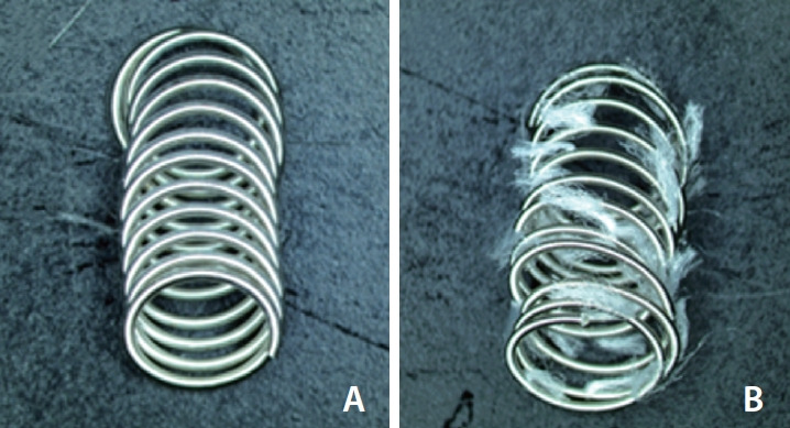 In Vitro Head-to-Head Comparison of Flow Reduction between Fibered and Non-Fibered Pushable Coils.
