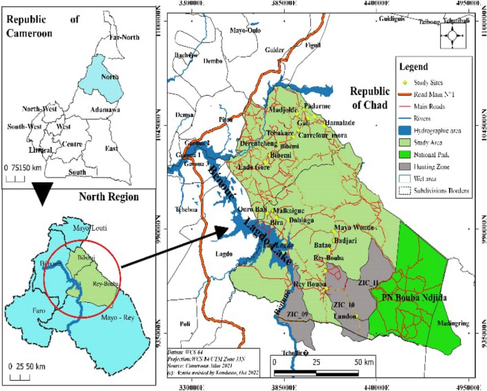 Dynamic of land use and vegetation change in the eastern bank of Bénoué (North Cameroon).