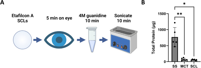 Human tear film protein sampling using soft contact lenses.