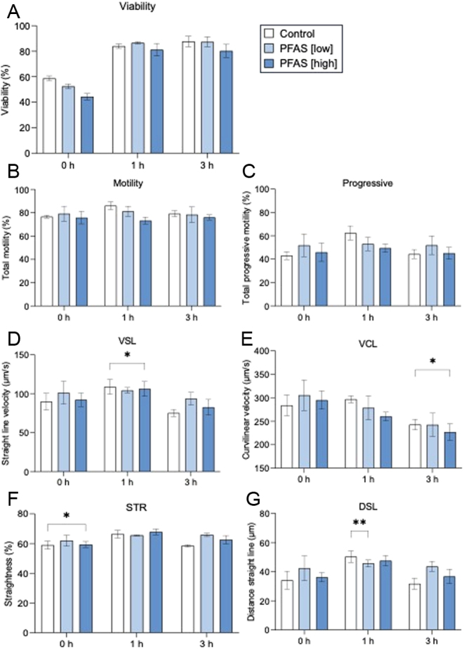 Assessment of the impact of direct in vitro PFAS treatment on mouse spermatozoa.