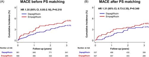 Cardiovascular outcomes between dapagliflozin versus empagliflozin in patients with diabetes mellitus