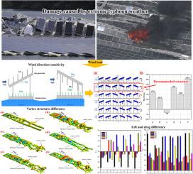 Numerical study on the sensitivity of photovoltaic panels to wind load on array layout