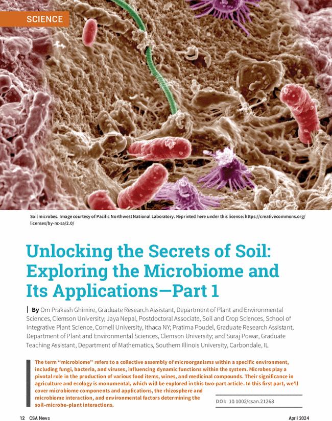 Unlocking the Secrets of Soil: Exploring the Microbiome and Its Applications—Part 1