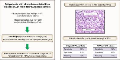 Validation of NIAAAm-CRP criteria to predict alcohol-associated steatohepatitis on liver histology