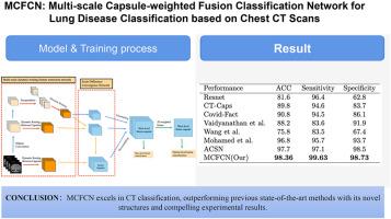 MCFCN: Multi-scale capsule-weighted fusion classification network for lung disease classification based on chest CT scans