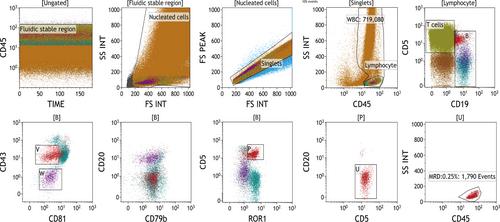 Performance of a novel eight-color flow cytometry panel for measurable residual disease assessment of chronic lymphocytic leukemia