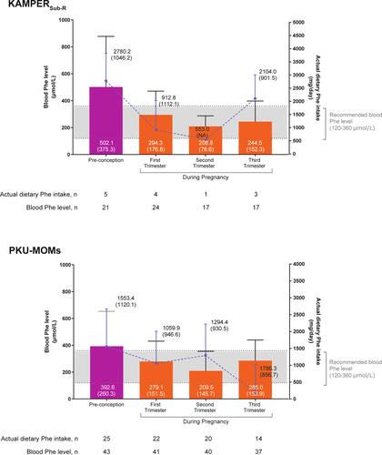 Efficacy and safety of sapropterin before and during pregnancy: Final analysis of the Kuvan® Adult Maternal Paediatric European Registry (KAMPER) maternal and Phenylketonuria Developmental Outcomes and Safety (PKUDOS) PKU-MOMs sub-registries