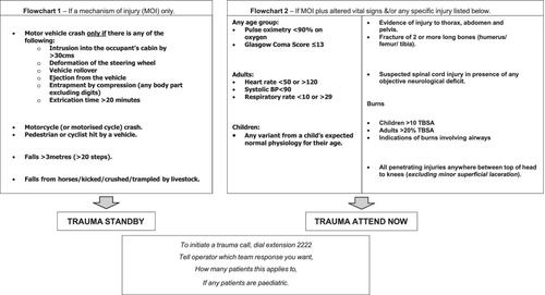 Rethinking the tiered trauma team response: A case-series study in a regional trauma centre