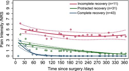 Pain trajectories and neuropathic pain symptoms following lung cancer surgery: A prospective cohort study