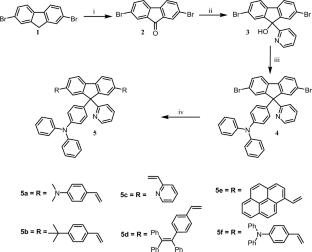 Fluorene-based conjugates with geminal donor-acceptor: synthesis, photophysical properties and theoretical studies