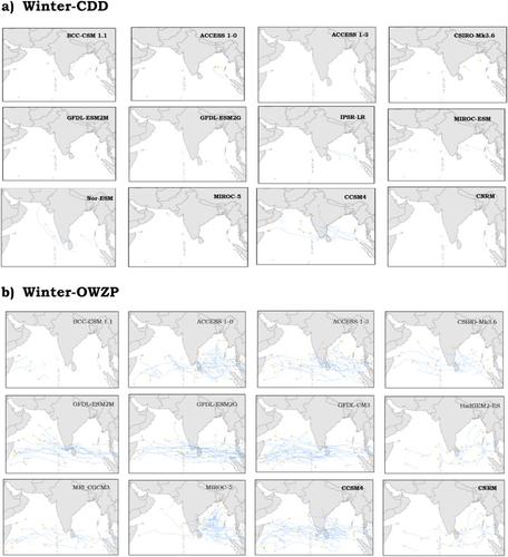 Projections of tropical cyclones over the north Indian Ocean using different tracking schemes under CMIP5 models