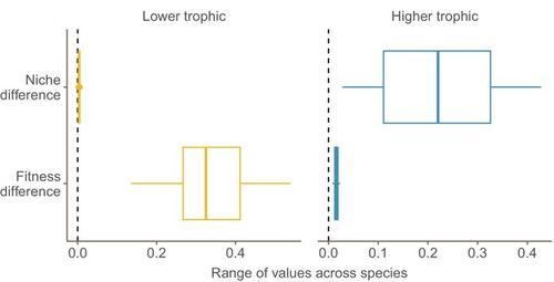 Trophic tug-of-war: Coexistence mechanisms within and across trophic levels