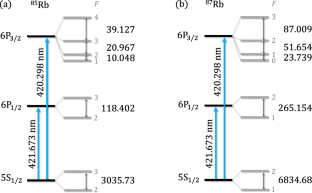 Direct spectroscopy of Rubidium using a narrow-line transition at 420 nm